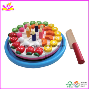 Kinder Holz Geburtstag Spielzeug Schnitt den Kuchen DIY Spielzeug (W10B068)